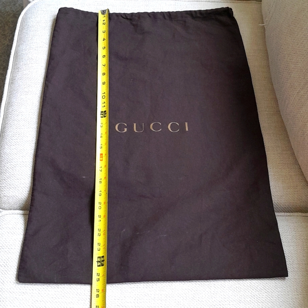 Authentic Brown Gucci Drawstring Dust Bag! - image 4